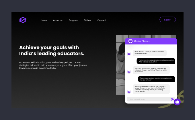 Choose how you want to embed on your website QuickBlox